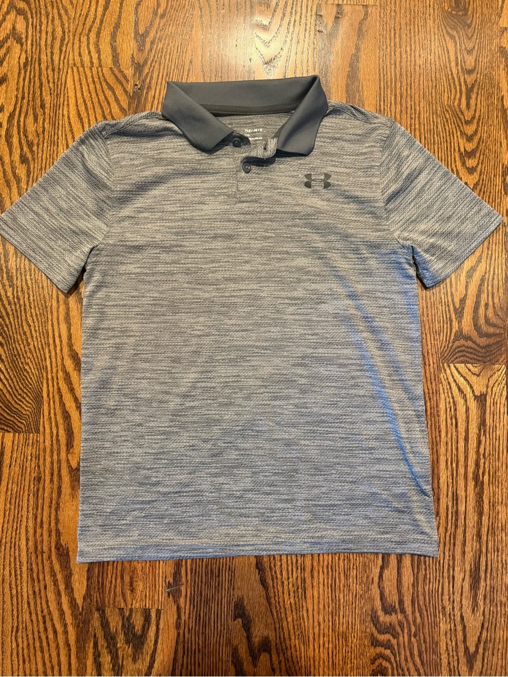 Under Armour Boy’s Heathered Gray Polo Shirt